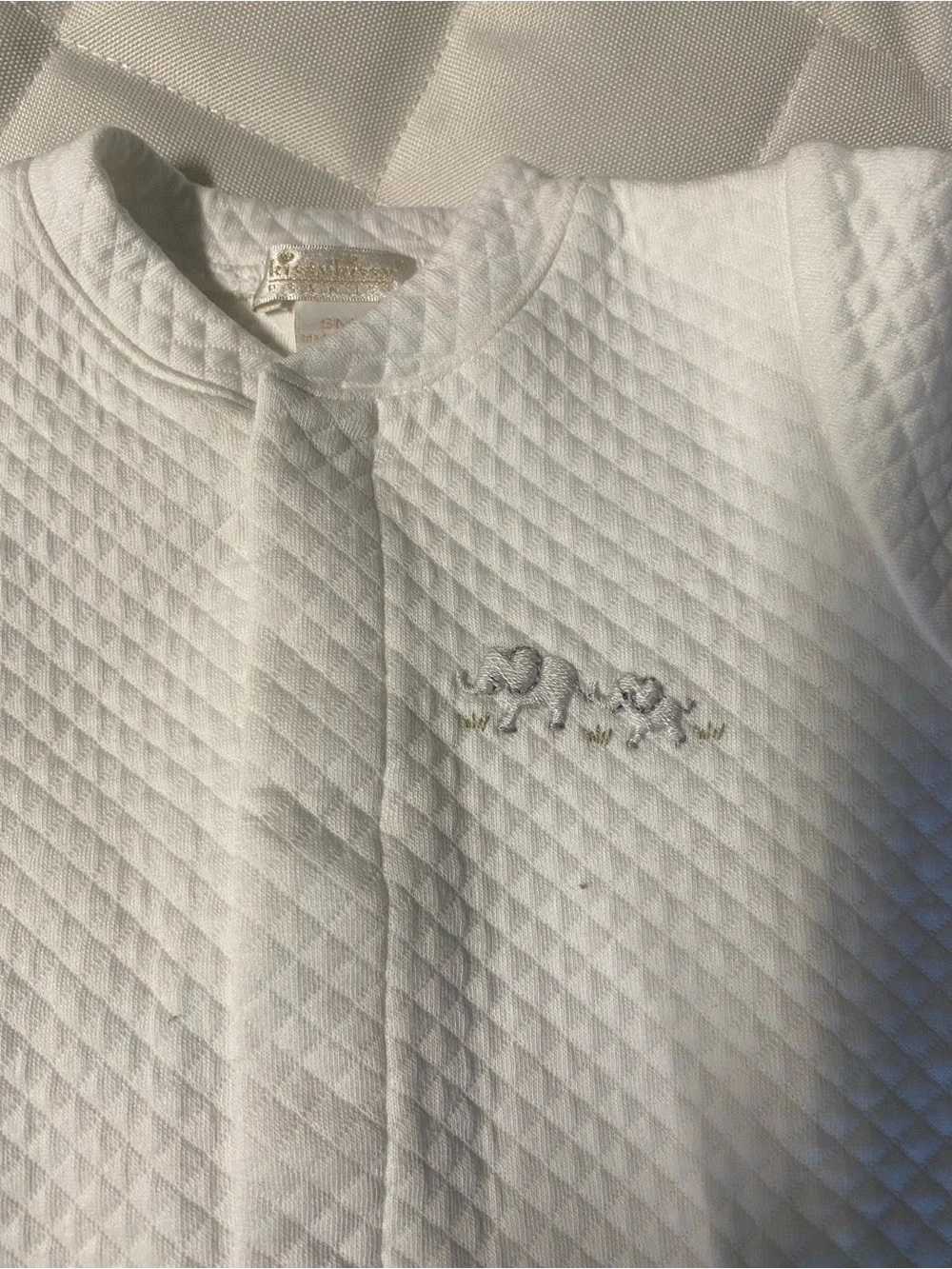 Kissy Kissy White Quilted Baby Sleep Sack